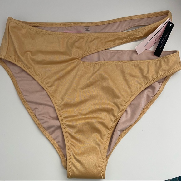 Victoria’s Secret Metalic Bikini Bottoms New - Picture 2 of 5
